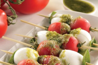 Caprese Com Molho Pesto