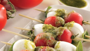Caprese Com Molho Pesto